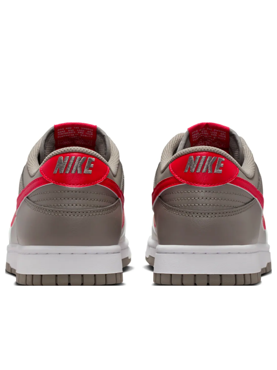 Кроссовки Nike Dunk Low Retro 'Grey Red' — изображение 3 из 7, серый/серый/красный