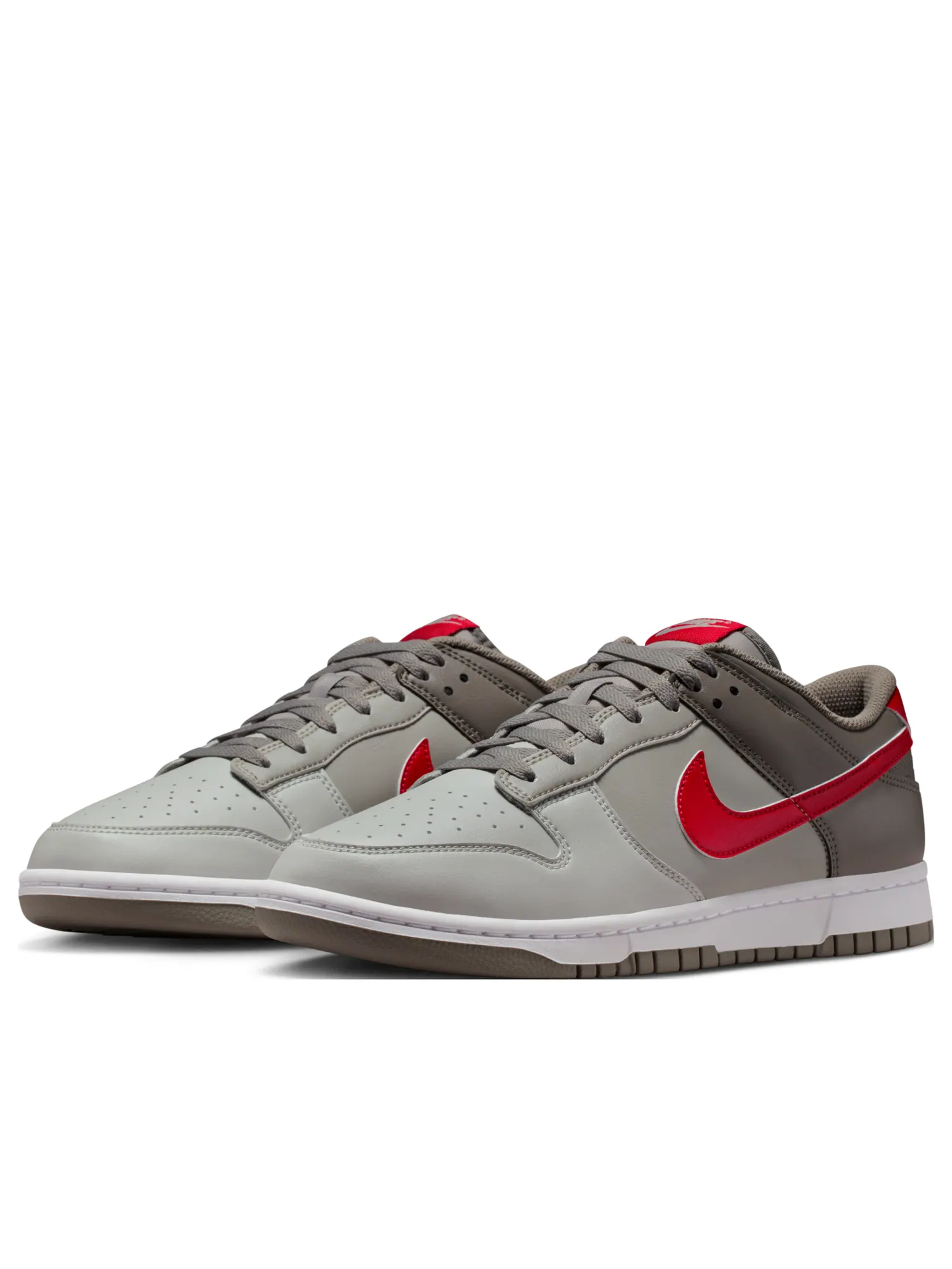 Кроссовки Nike Dunk Low Retro 'Grey Red' — изображение 4 из 7, серый/серый/красный