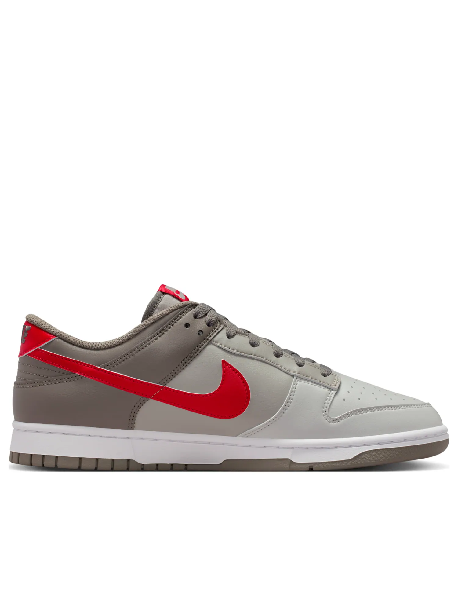 Кроссовки Nike Dunk Low Retro 'Grey Red' — изображение 6 из 7, серый/серый/красный