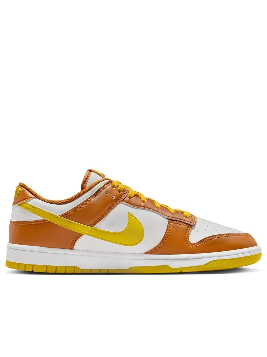 Кроссовки Nike Dunk Low Retro 'Summit White Bright Citron' — изображение 2 из 6, белый