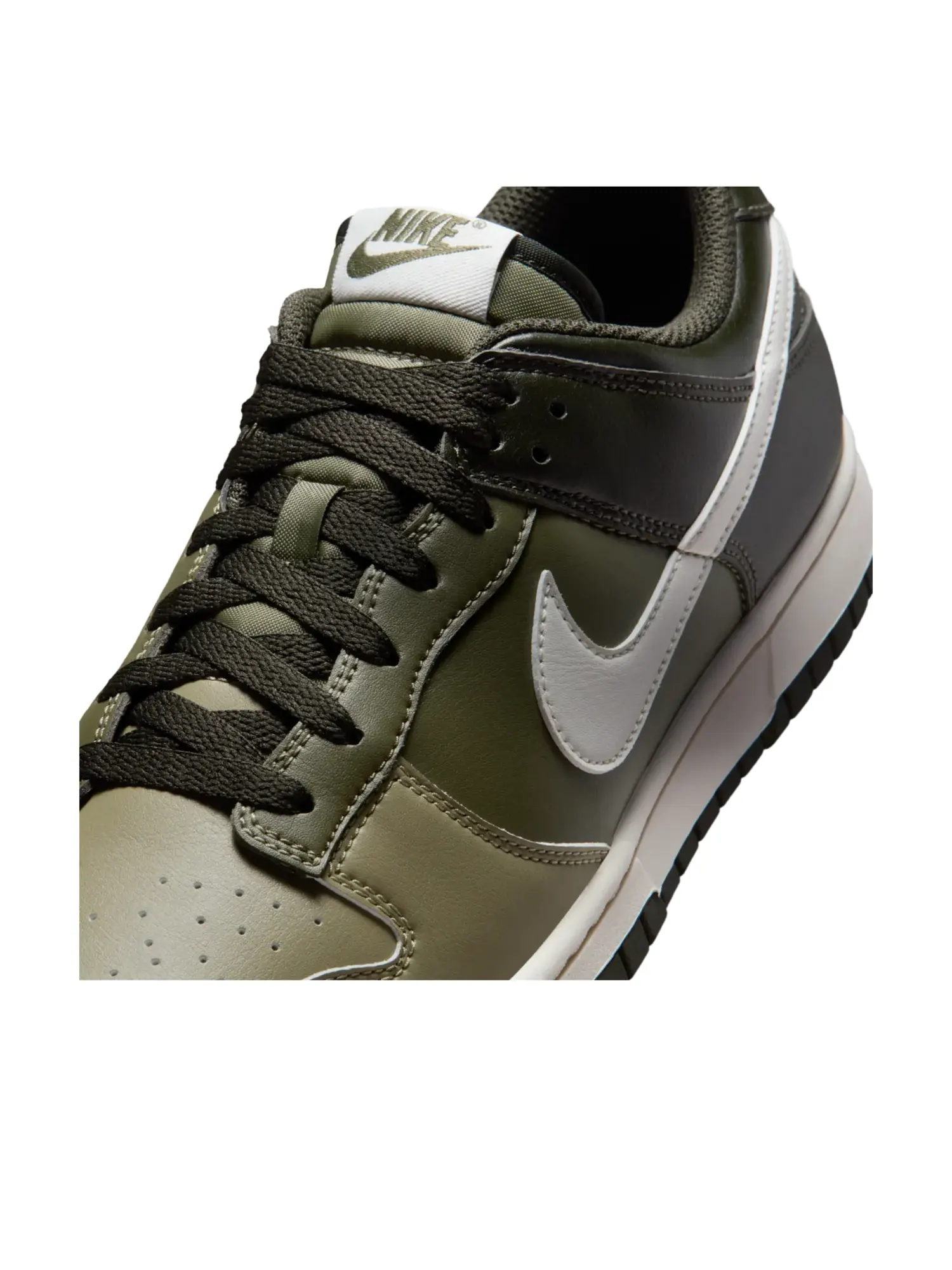 Кроссовки Nike Dunk Low Retro 'Medium Olive Sequoia' — изображение 5 из 7, оливковый зеленый
