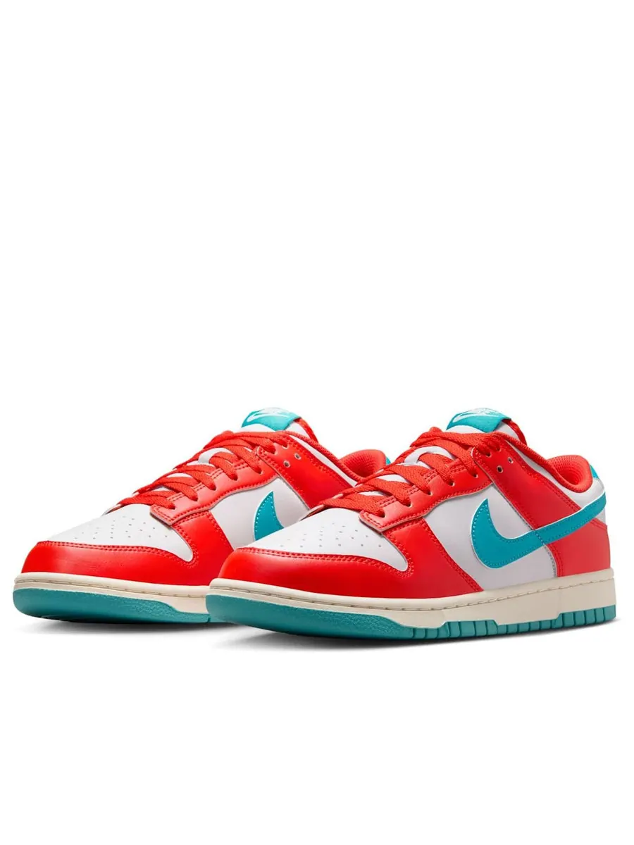Кроссовки Nike Dunk Low Retro 'Bright Crimson Dusty Cactus' — изображение 3 из 6, оранжевый