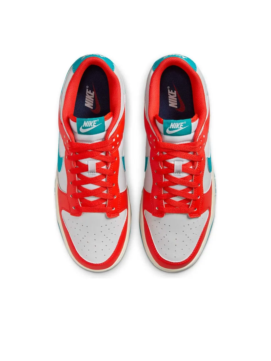 Кроссовки Nike Dunk Low Retro 'Bright Crimson Dusty Cactus' — изображение 4 из 6, оранжевый