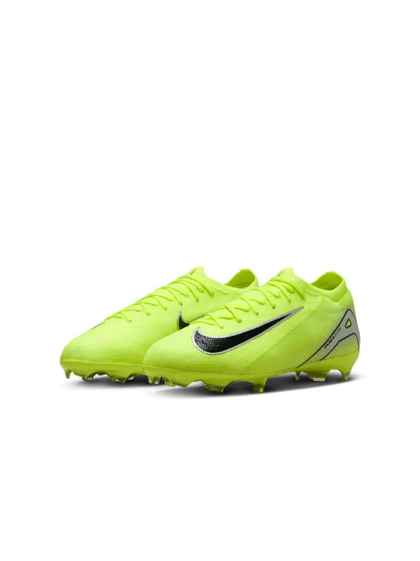 Кроссовки jr. mercurial vapor 16 pro fg 'volt black' Nike — изображение 2 из 4, зеленый/черный