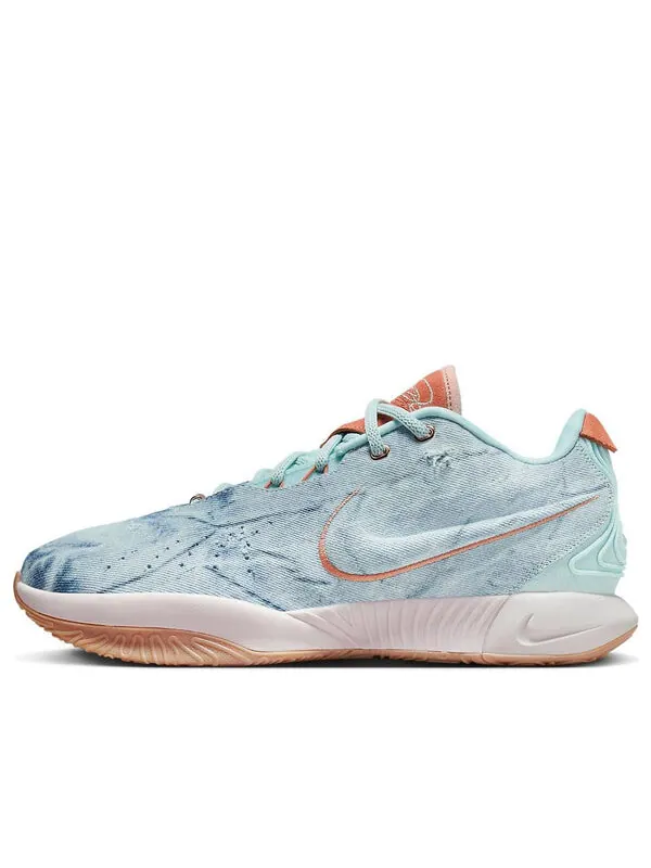 Кроссовки леброн 21 Nike — изображение 1 из 4, синий/белый
