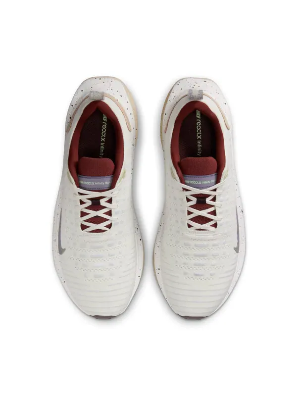 Кроссовки reactx infinity run flyknit 4 'sail white tan' Nike — изображение 4 из 4, серый/красный/бежевый