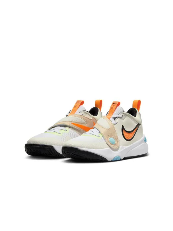 Кроссовки команда hustle d 11 Nike — изображение 2 из 4, белый/оранжевый