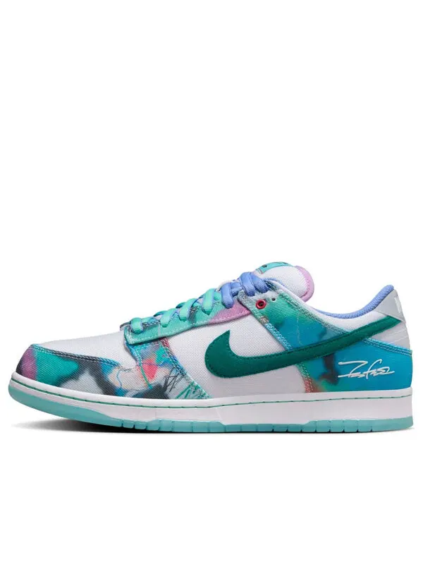 Кроссовки x futura laboratory sb dunk low Nike — изображение 1 из 4, голубой//белый