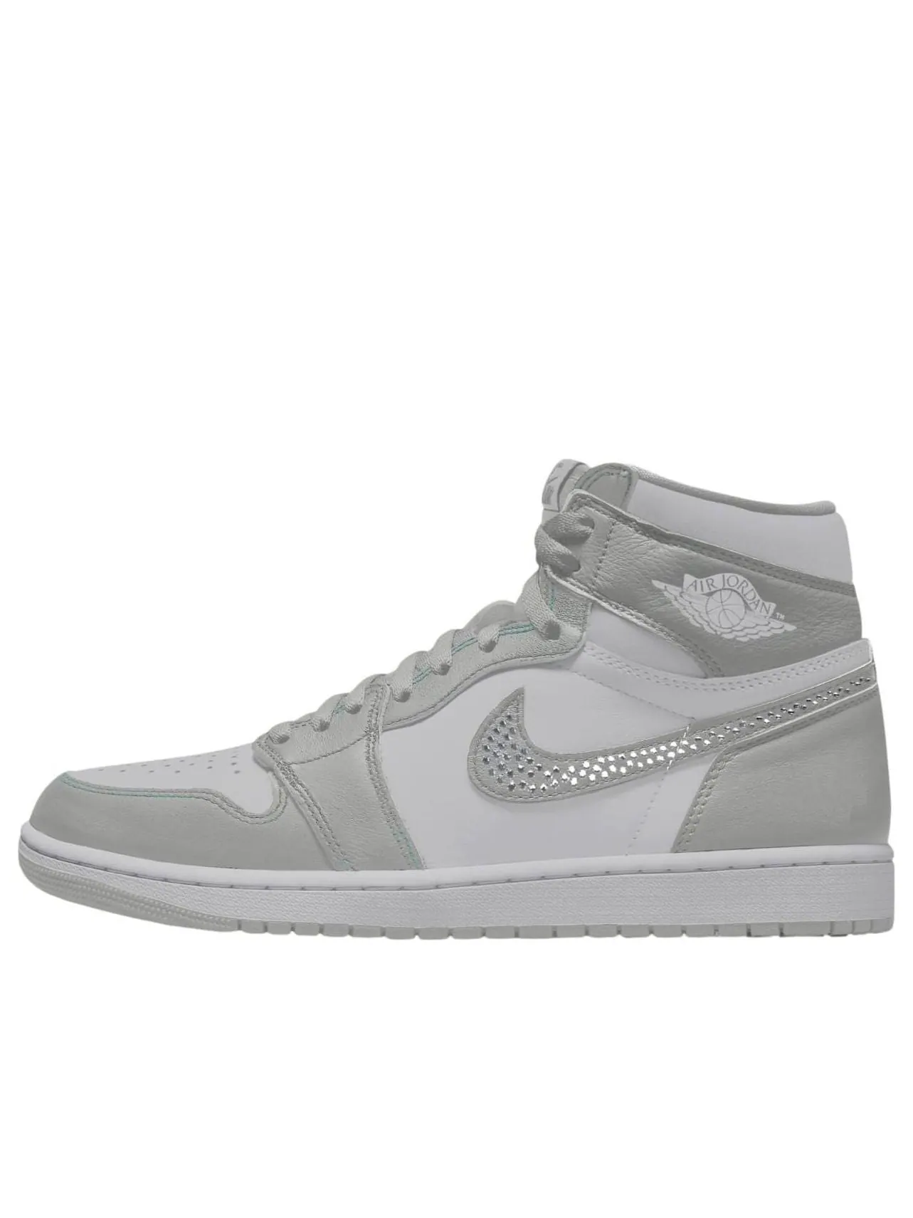 (WMNS) Air Jordan 1 Retro High OG 'Swarovski Vast Grey' — изображение 1 из 1, серый/серый