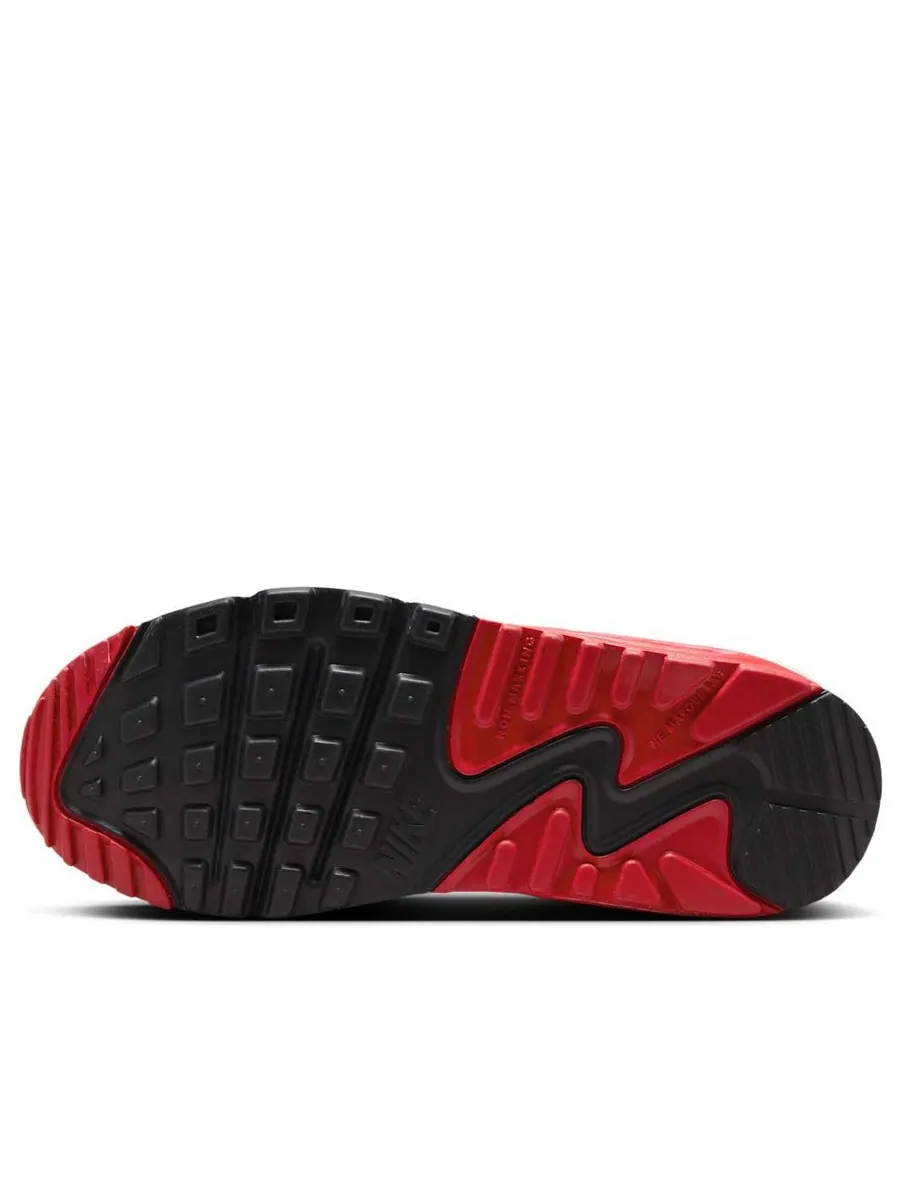 Кроссовки (GS) Nike Air Max 90 'Burgundy Crush Black University Red White' — изображение 6 из 6, белый
