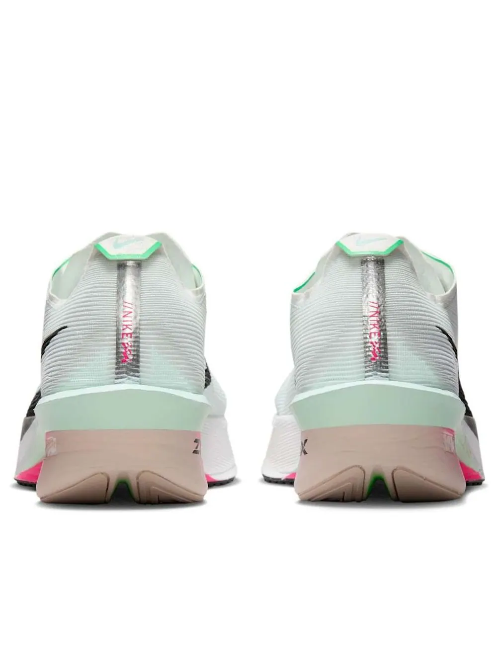 Кроссовки (WMNS) Nike ZoomX Vaporfly Next% 4 'White Hyper Pink Mint Foam' — изображение 3 из 6, белый