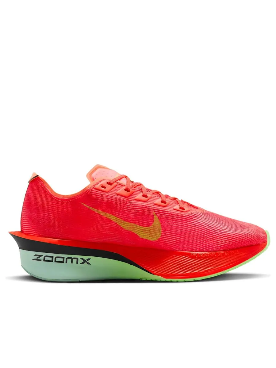 Кроссовки (WMNS) Nike ZoomX Vaporfly Next% 4 'Bright Crimson Mint Foam Cave Purple Lime Blast' — изображение 2 из 6, красный