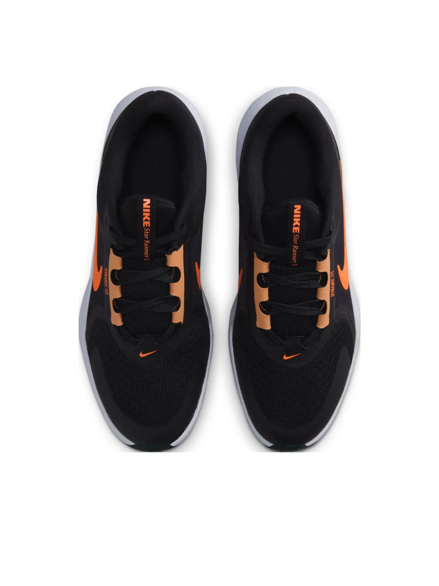 Кроссовки (GS) Nike Star Runner 5 'Black Total Orange' — изображение 2 из 6, черный