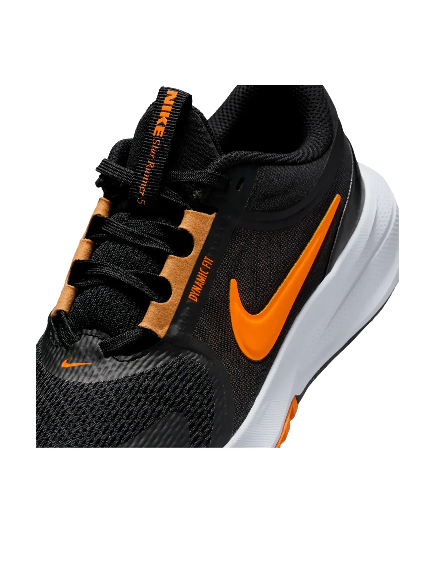 Кроссовки (GS) Nike Star Runner 5 'Black Total Orange' — изображение 5 из 6, черный