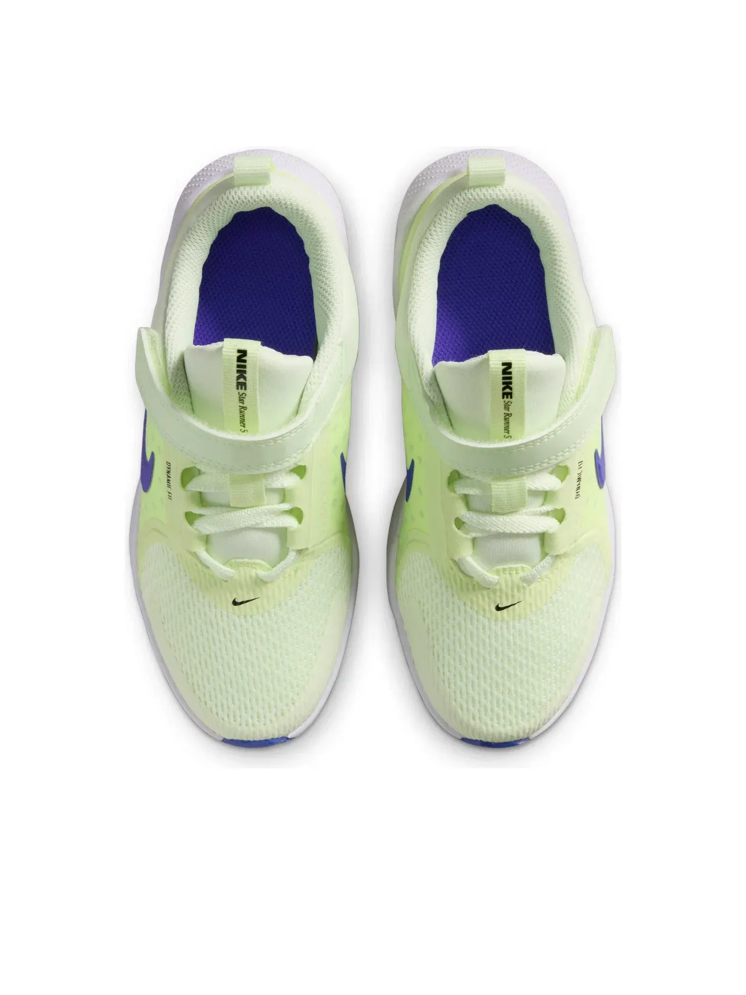 Детские кроссовки для бега с шнуровкой Star Runner 5 Nike — изображение 3 из 7, зеленый