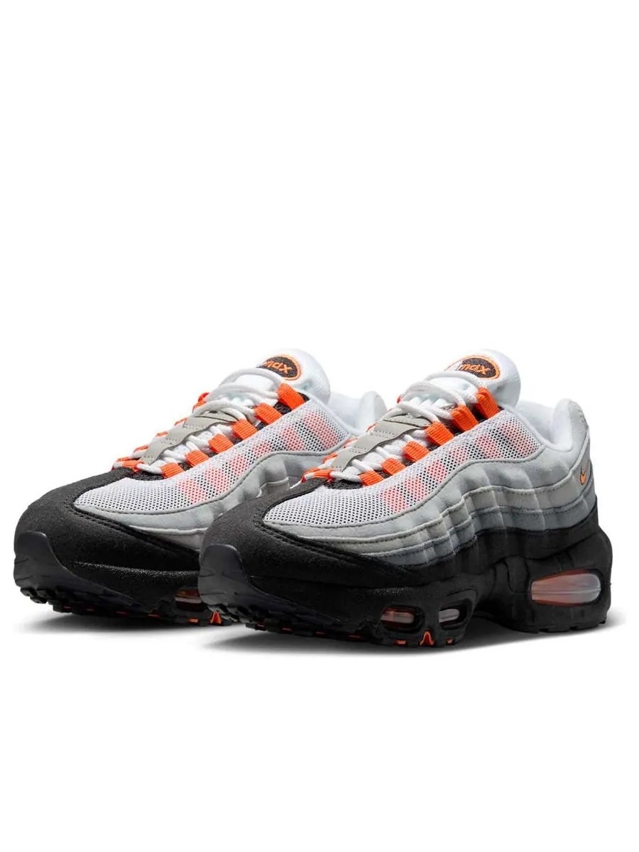 Кроссовки (GS) Nike Air Max 95 OG 'Bright Mandarin' 2025 — изображение 3 из 6, белый