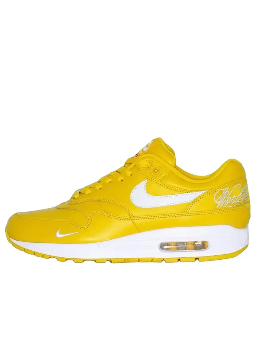 Кроссовки Nike x Supreme Air Max 1 ‘87 'Speed Yellow' — изображение 1 из 3, желтый