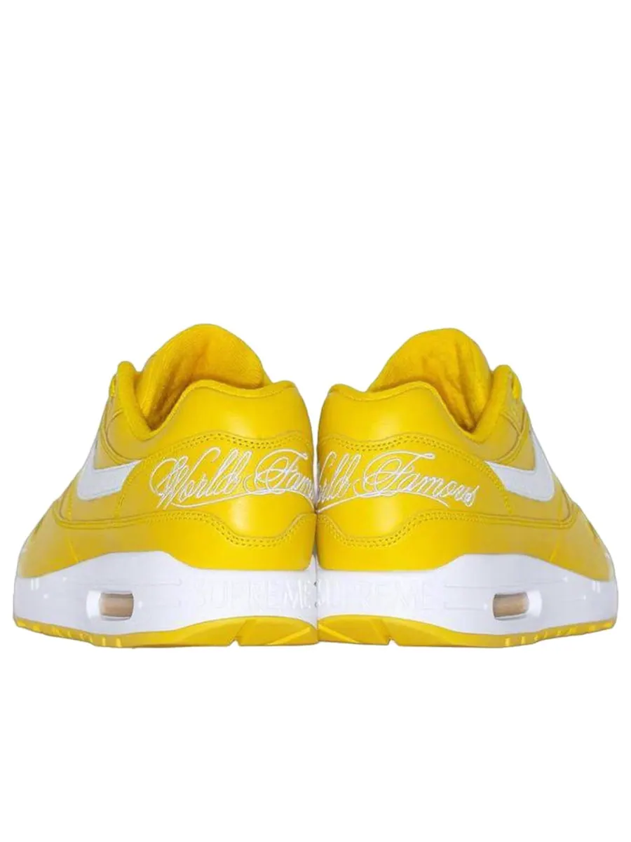 Кроссовки Nike x Supreme Air Max 1 ‘87 'Speed Yellow' — изображение 3 из 3, желтый