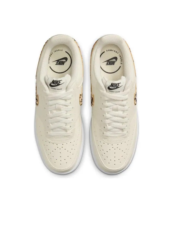 Кроссовки court vision low Nike — изображение 4 из 4, бежевый