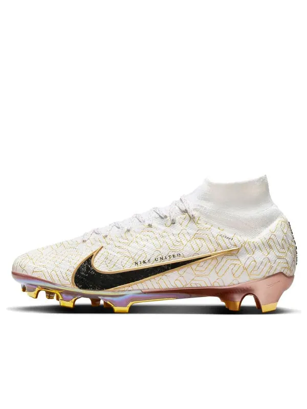 Кроссовки mercurial superfly 9 elite fg 'united golden pack' Nike — изображение 1 из 4, белый/золотистый/черный