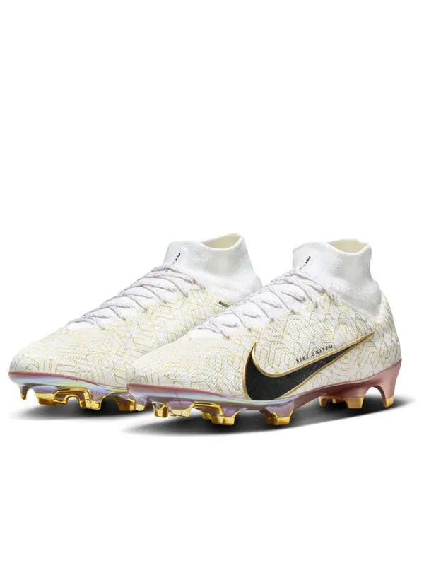 Кроссовки mercurial superfly 9 elite fg 'united golden pack' Nike — изображение 3 из 4, белый/золотистый/черный