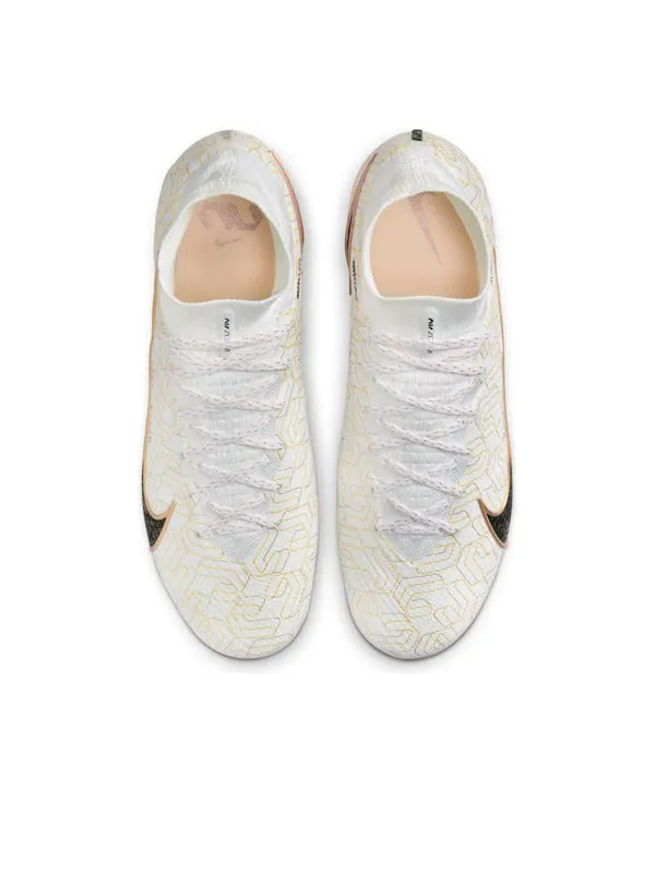 Кроссовки mercurial superfly 9 elite fg 'united golden pack' Nike — изображение 4 из 4, белый/золотистый/черный