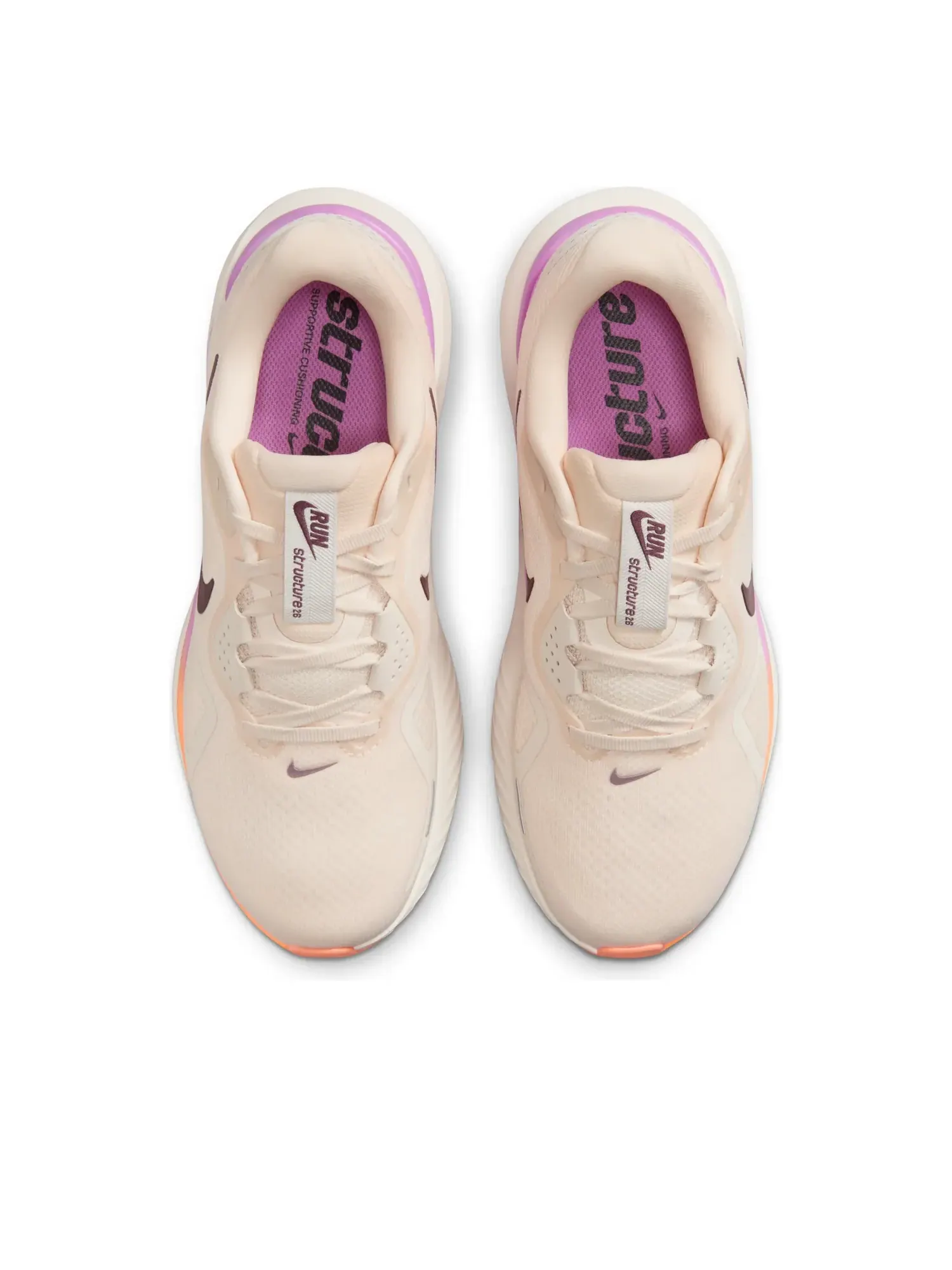 Кроссовки (WMNS) Nike Structure 26 'Chalk Tattoo Light Magenta' — изображение 2 из 7, бежевый