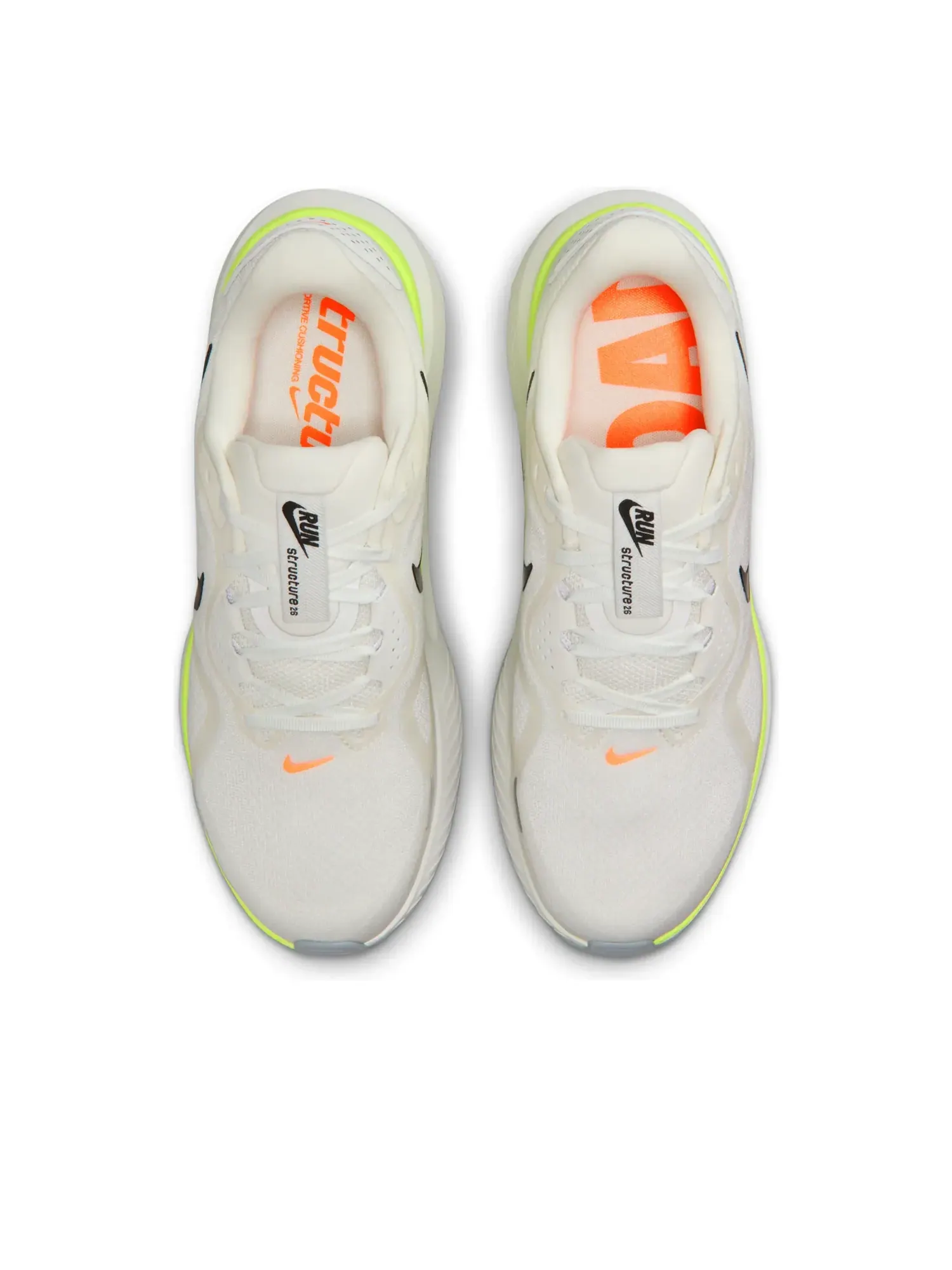 Кроссовки Nike Structure 26 'Summit White Black Volt' — изображение 2 из 6, белый