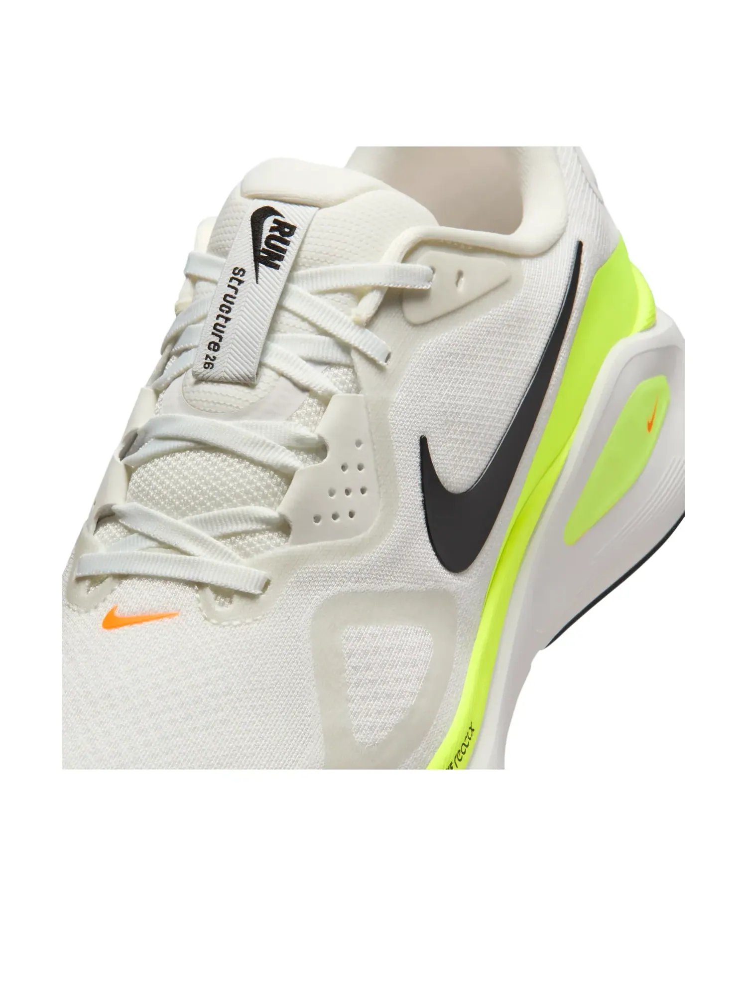 Кроссовки Nike Structure 26 'Summit White Black Volt' — изображение 5 из 6, белый