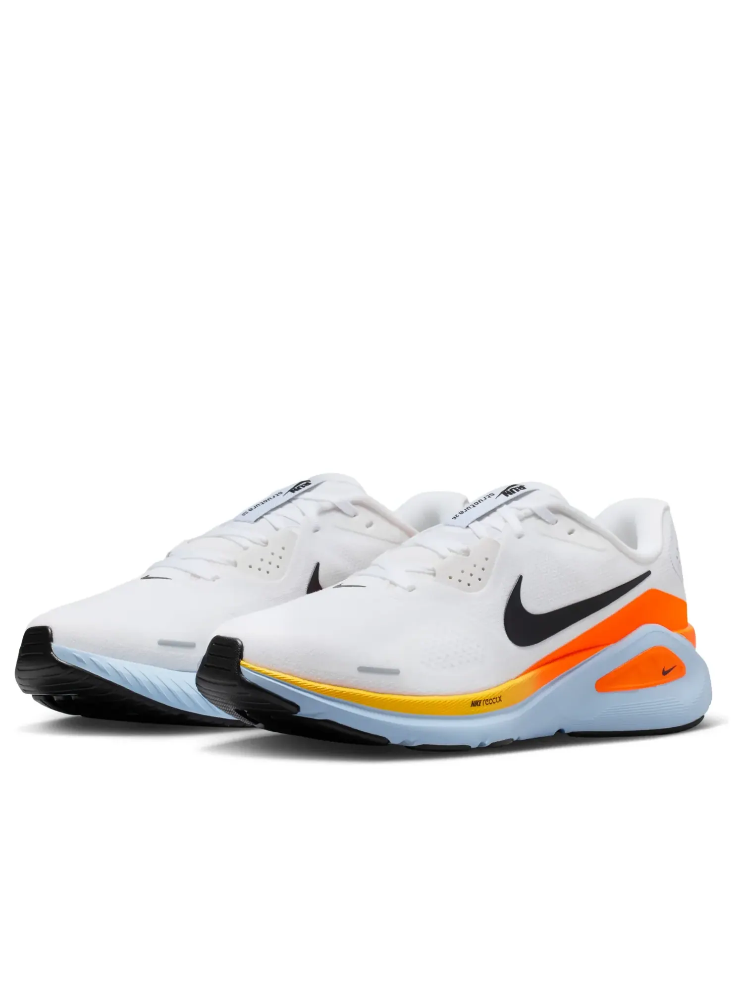 Кроссовки Nike Structure 26 'White Hydrogen Blue Laser Orange' — изображение 4 из 6, белый