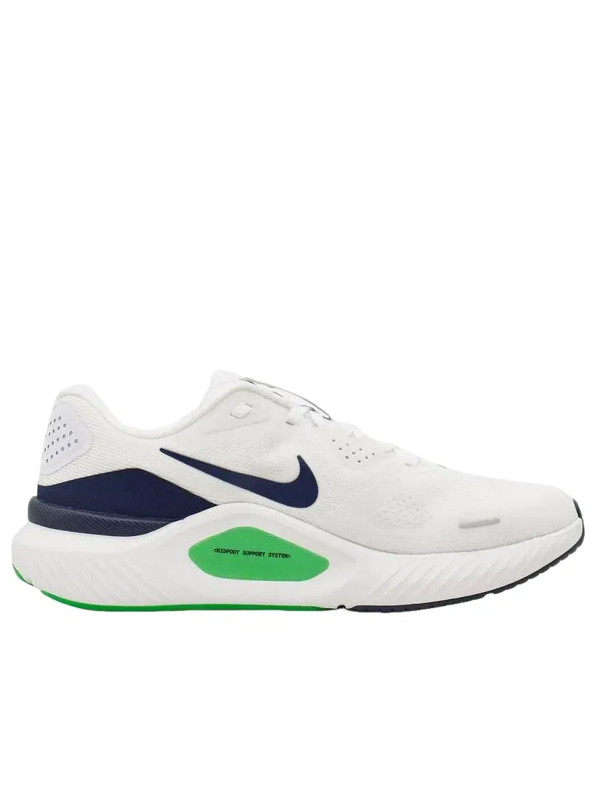 Мужские кроссовки для бега с шнуровкой Nike Structure White Green Spark — изображение 2 из 5, белый