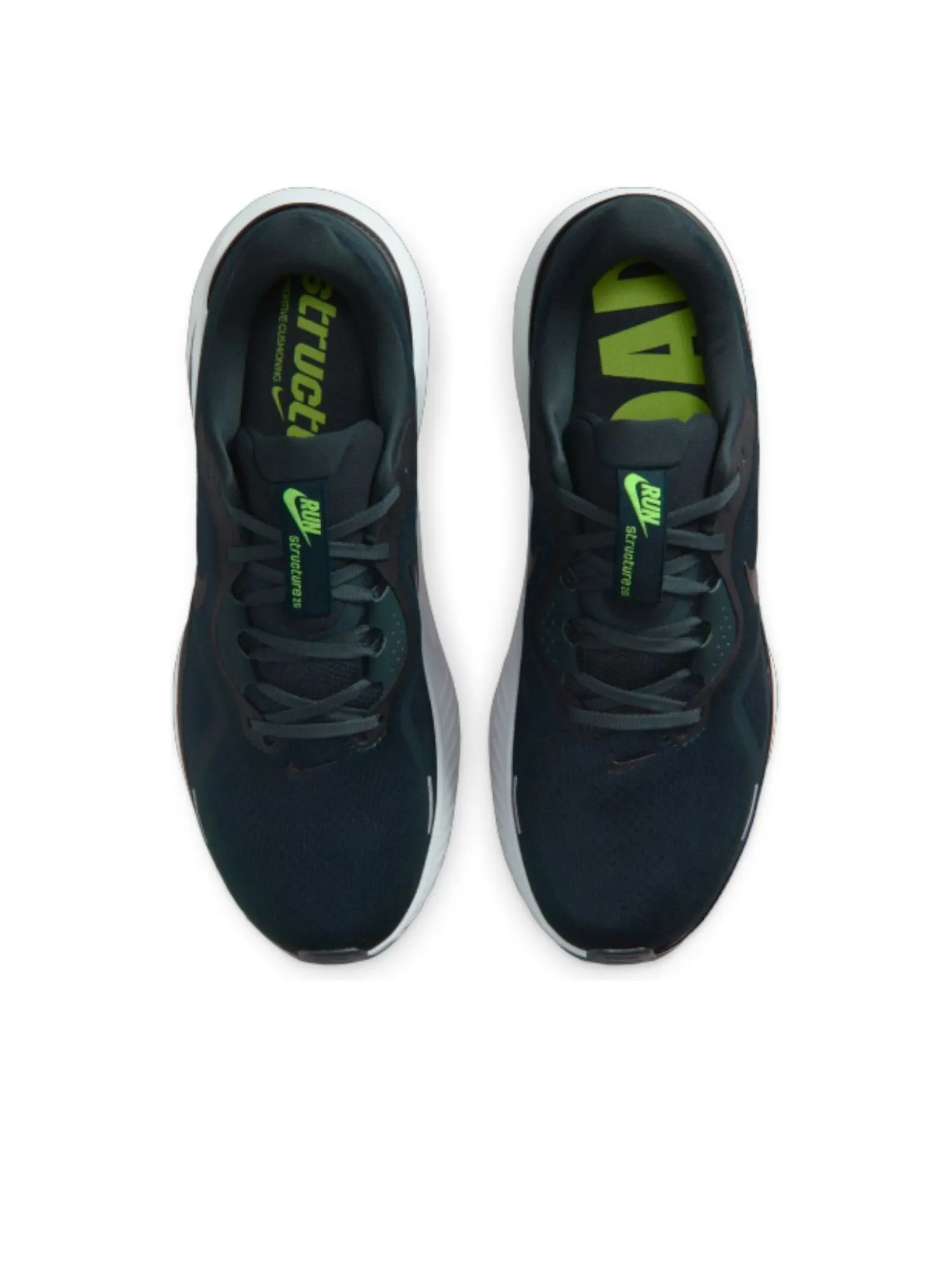 Кроссовки Nike Structure 26 'Seaweed Black Volt' — изображение 3 из 5, зеленый