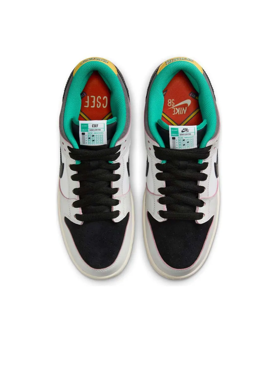 Кроссовки Nike x CSEF SB Dunk Low 'White Black' — изображение 4 из 6, белый