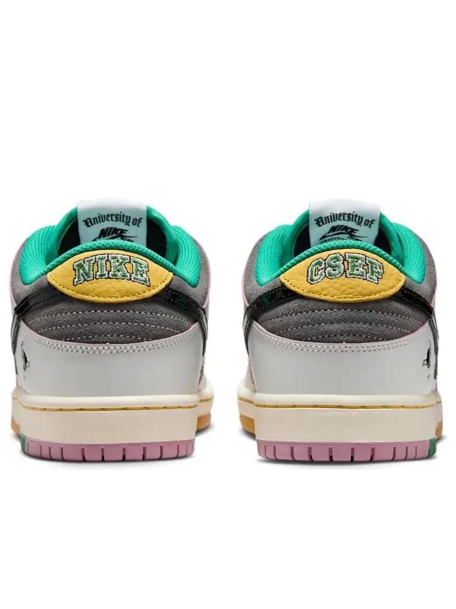 Кроссовки Nike x CSEF SB Dunk Low 'White Black' — изображение 5 из 6, белый