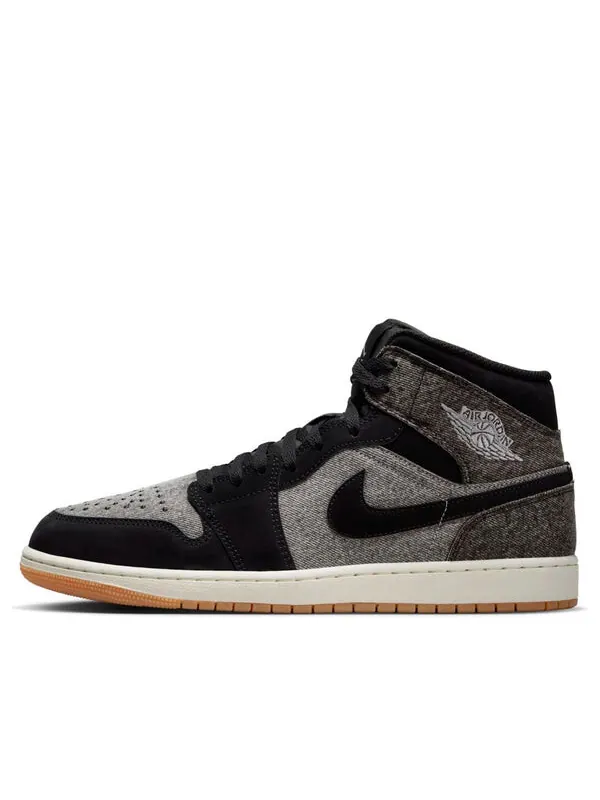 Кроссовки 1 mid se 'black denim' Air Jordan — изображение 1 из 4