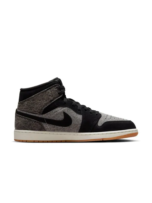 Кроссовки 1 mid se 'black denim' Air Jordan — изображение 2 из 4