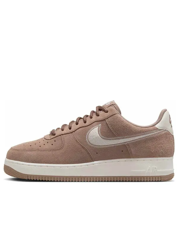 Кроссовки air force 1 low '07 lv8 'mink brown embroidered swoosh' Nike — изображение 1 из 4, коричневый