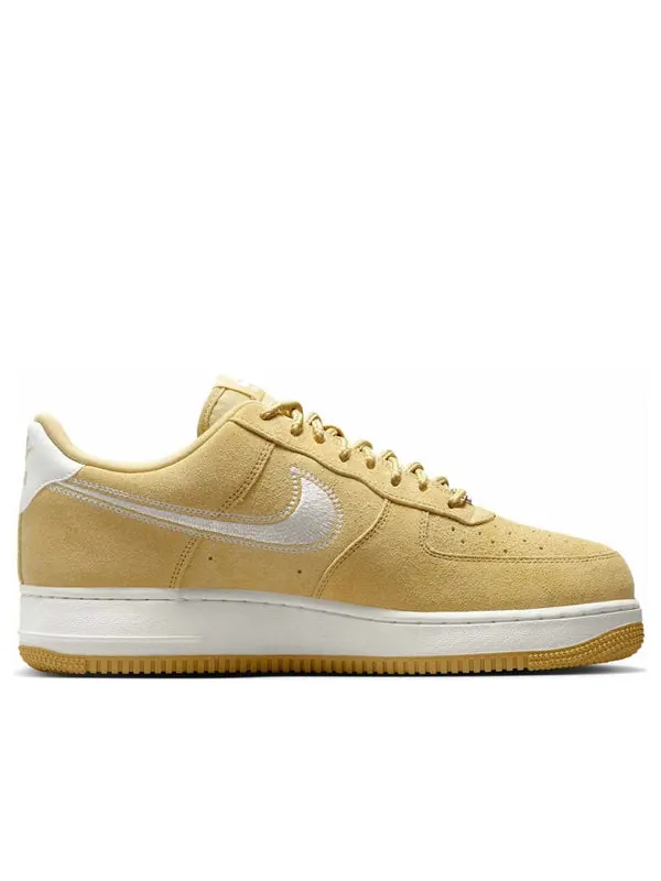 Кроссовки air force 1 low buff gold sail embroidered swoosh' Nike — изображение 2 из 4, золото