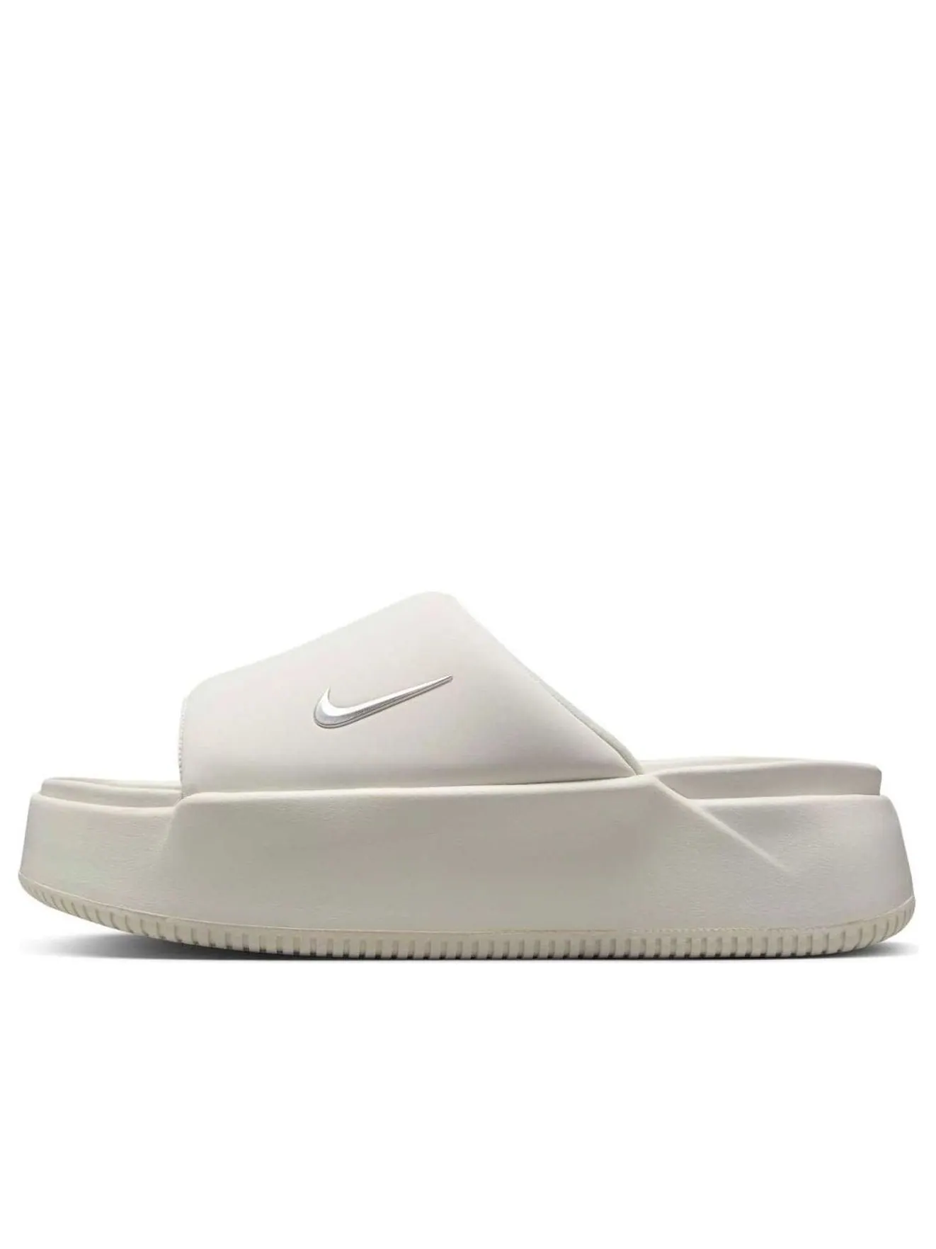 Шлепанцы (WMNS) Nike Calm Elevation 'Sail Metallic Silver' — изображение 1 из 5, серебряный