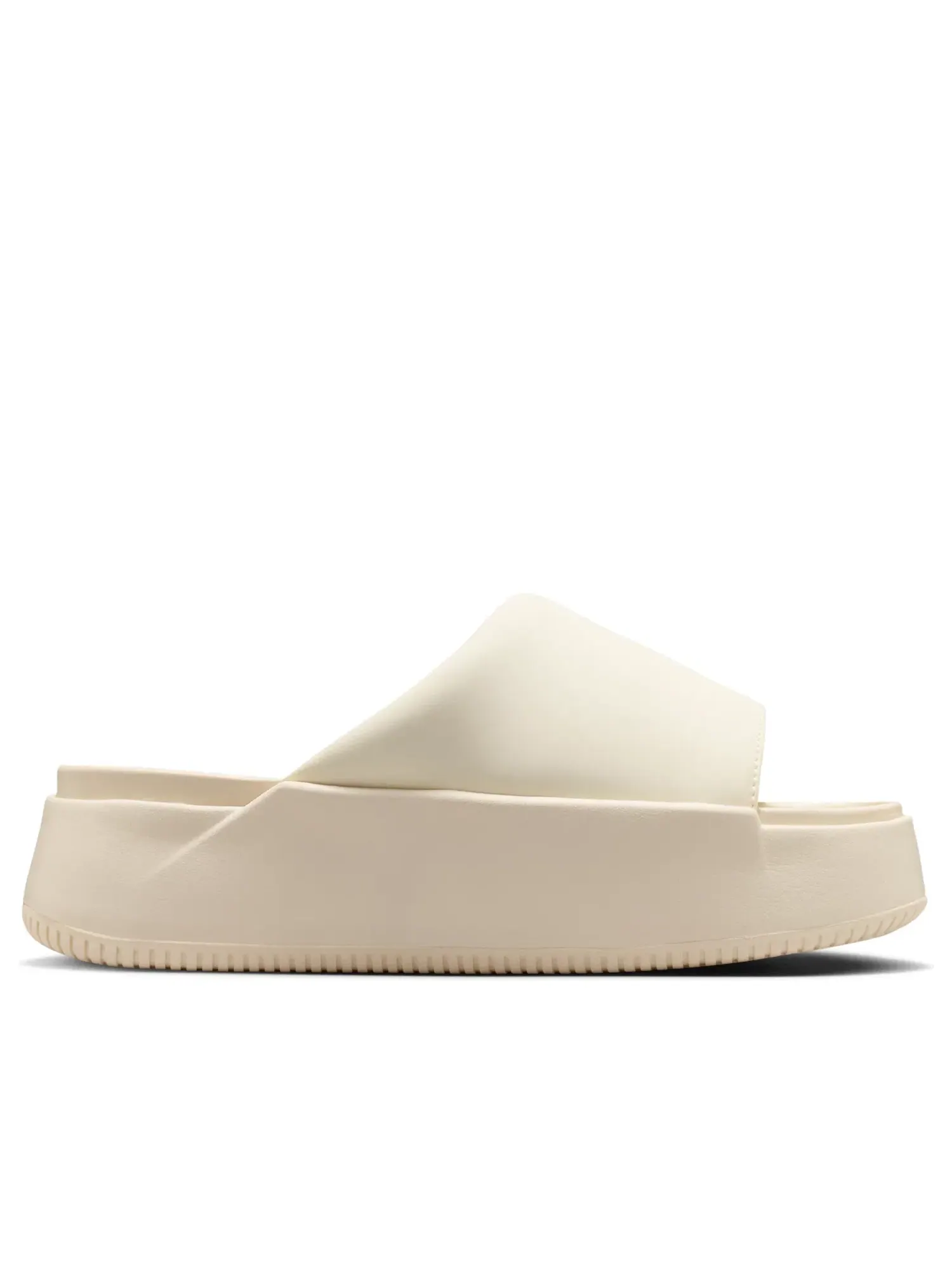 Женские шлепанцы без застежки с открытым носком Calm Slide Coconut Milk Nike — изображение 5 из 5, бежевый