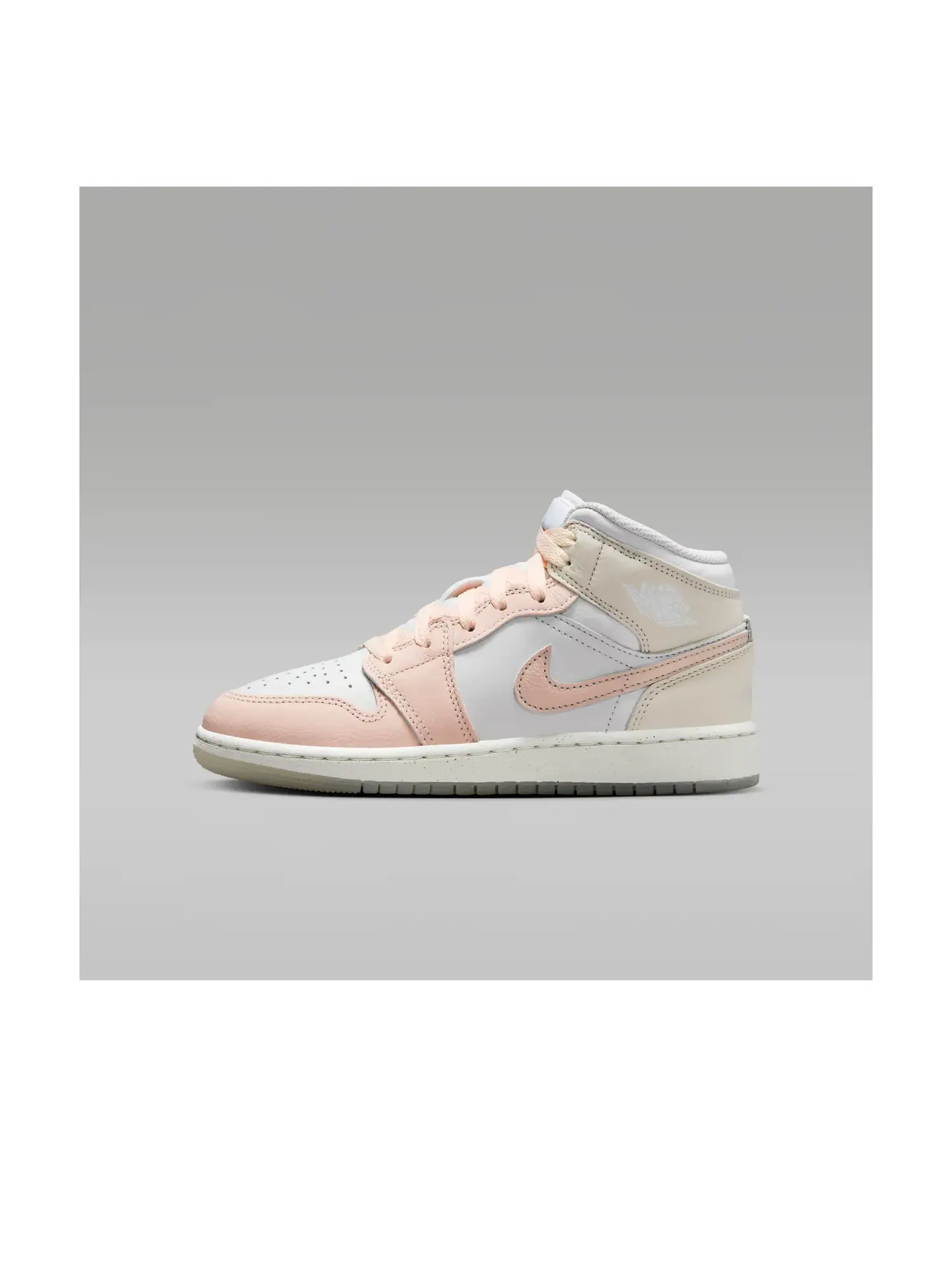 Кроссовки (GS) Air Jordan 1 Mid 'Flamingo' — изображение 1 из 6, розовый