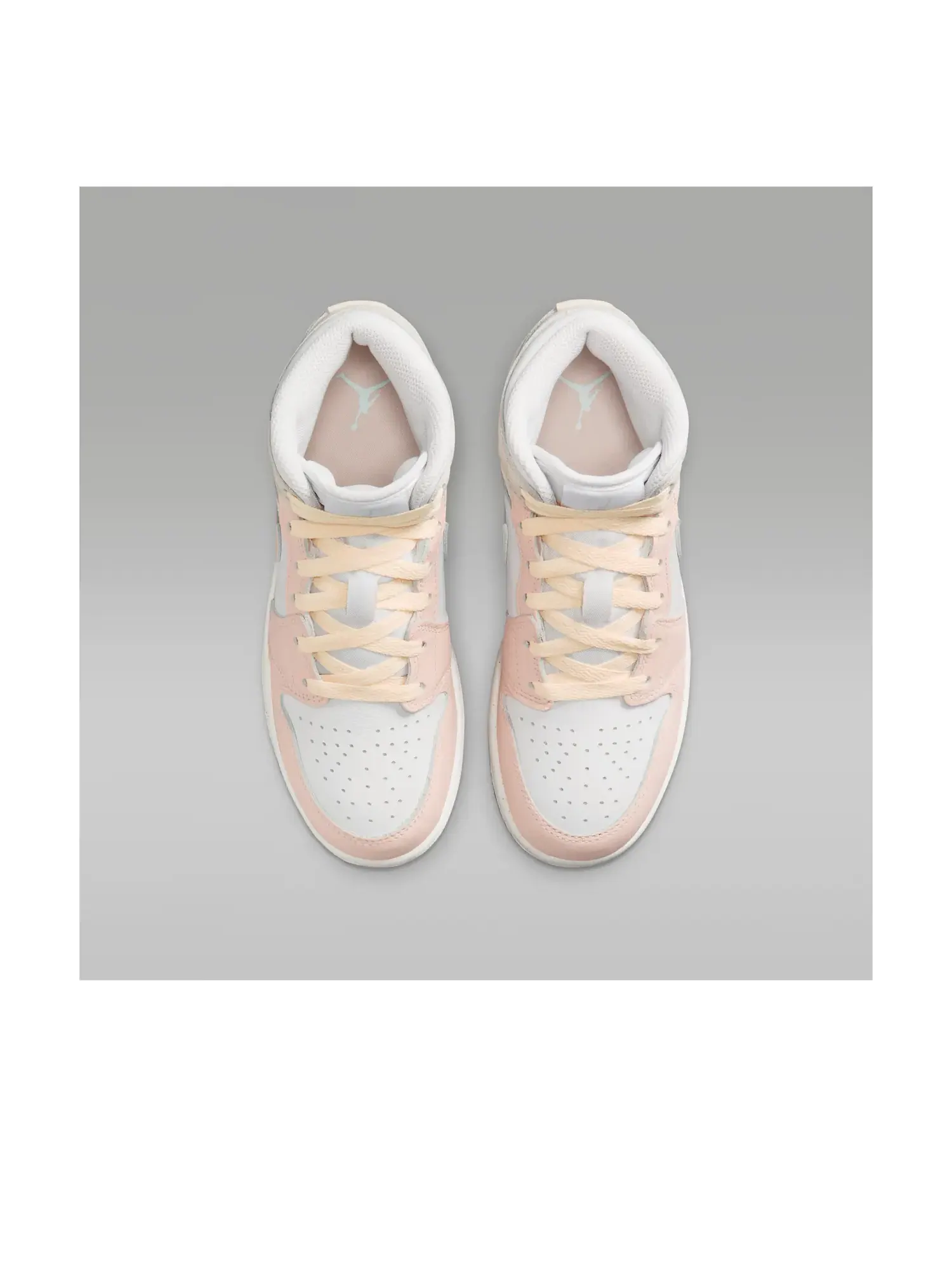 Кроссовки (GS) Air Jordan 1 Mid 'Flamingo' — изображение 2 из 6, розовый
