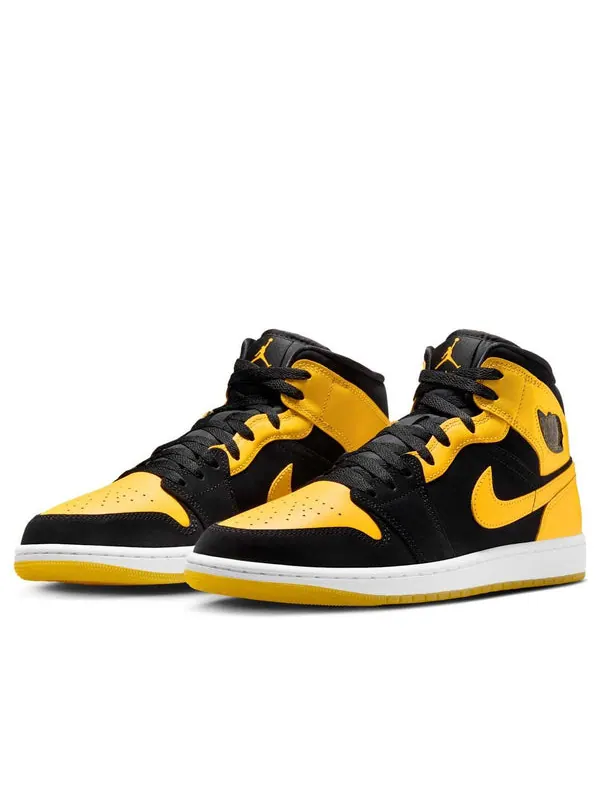 Кроссовки 1 mid Air Jordan — изображение 3 из 4, желтый
