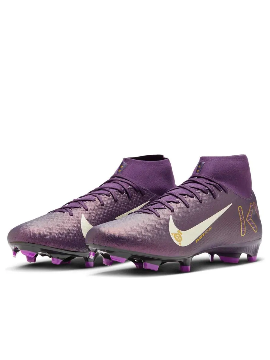 Кроссовки Nike Mercurial Superfly 10 Academy MG 'Kylian Mbapp-Grand Purple Pale Ivory' — изображение 3 из 6, фиолетовый