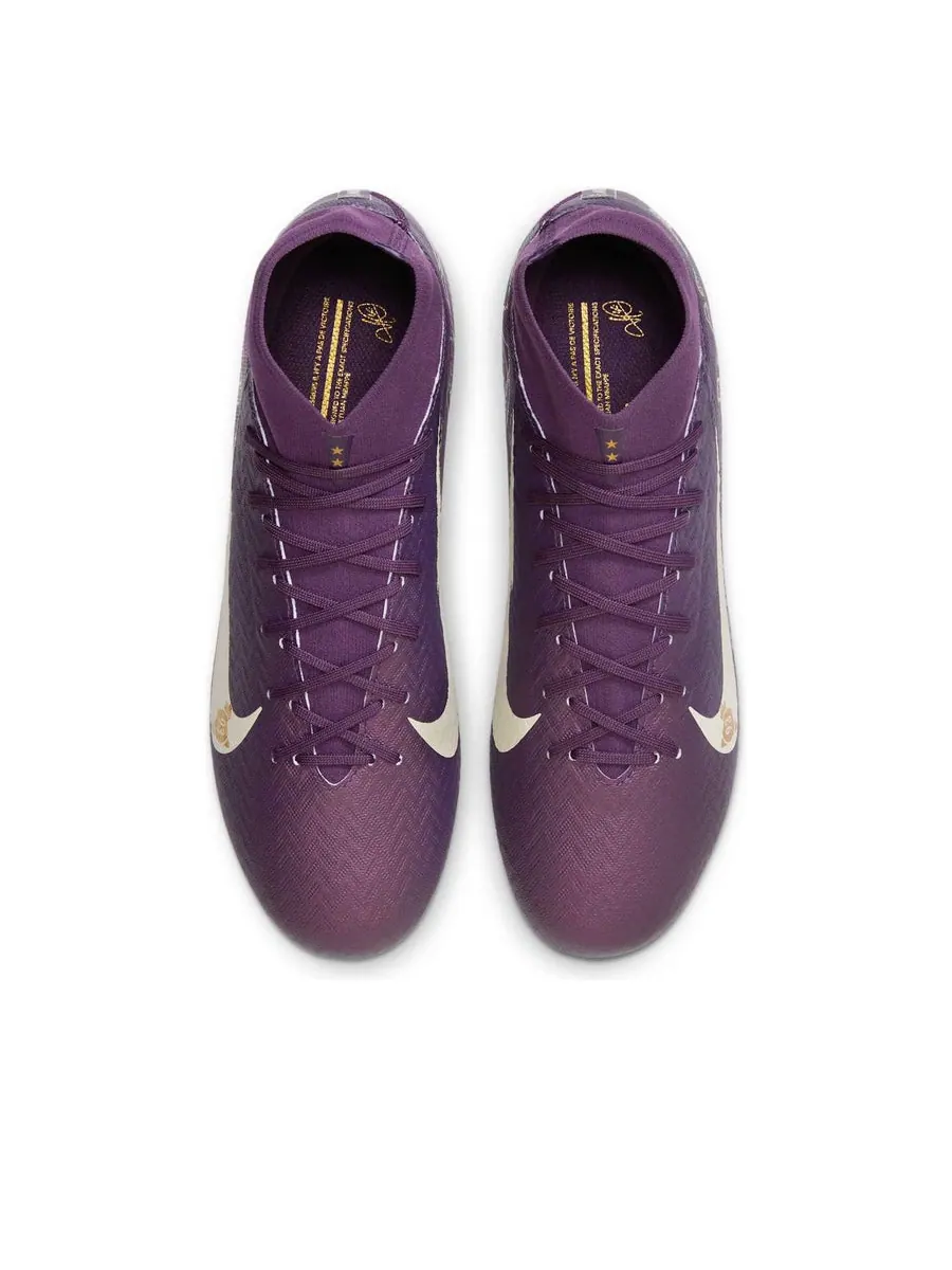 Кроссовки Nike Mercurial Superfly 10 Academy MG 'Kylian Mbapp-Grand Purple Pale Ivory' — изображение 4 из 6, фиолетовый