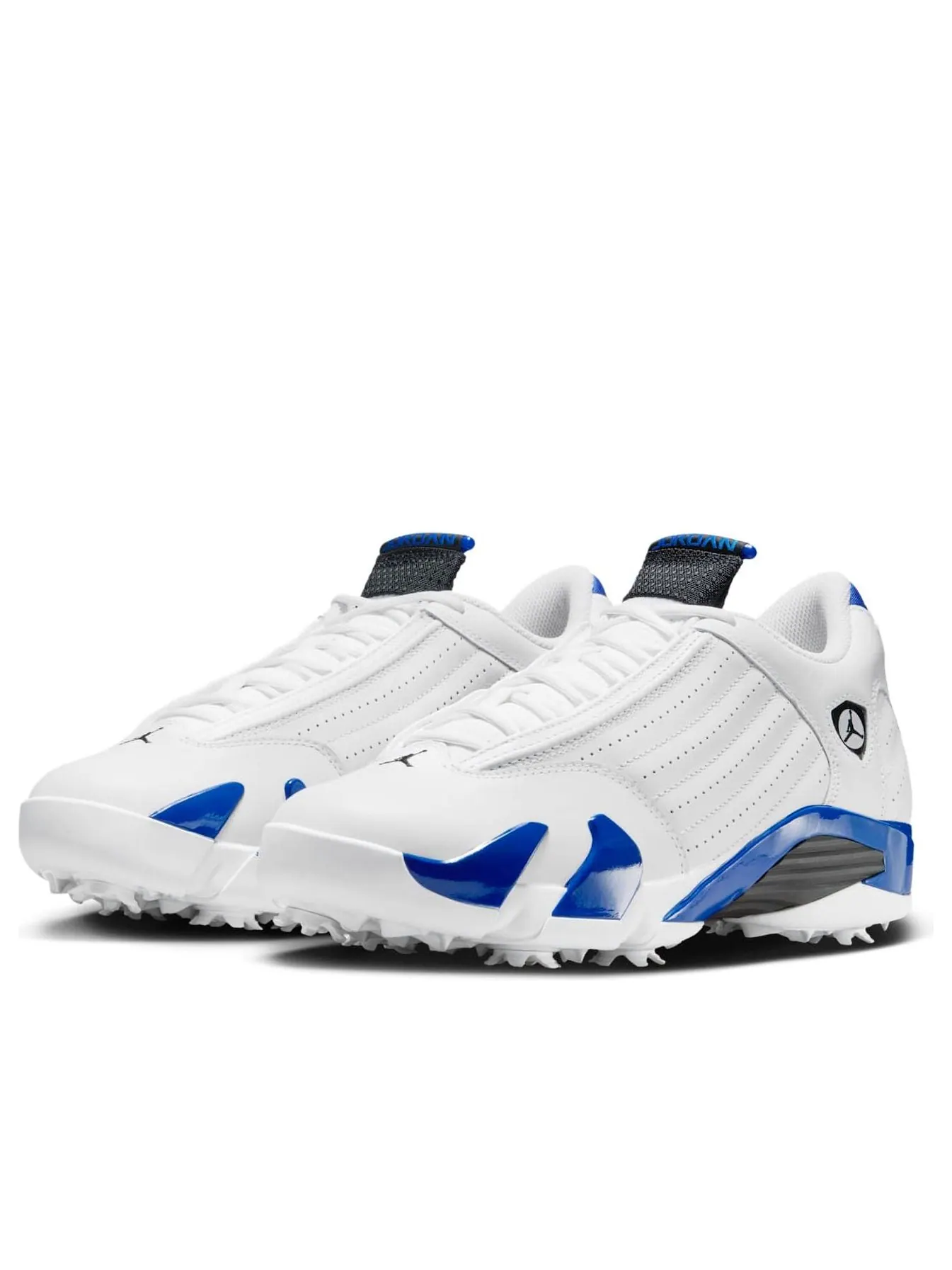 Кроссовки Air Jordan 14 Retro Golf 'White Hyper Royal' — изображение 3 из 6, белый