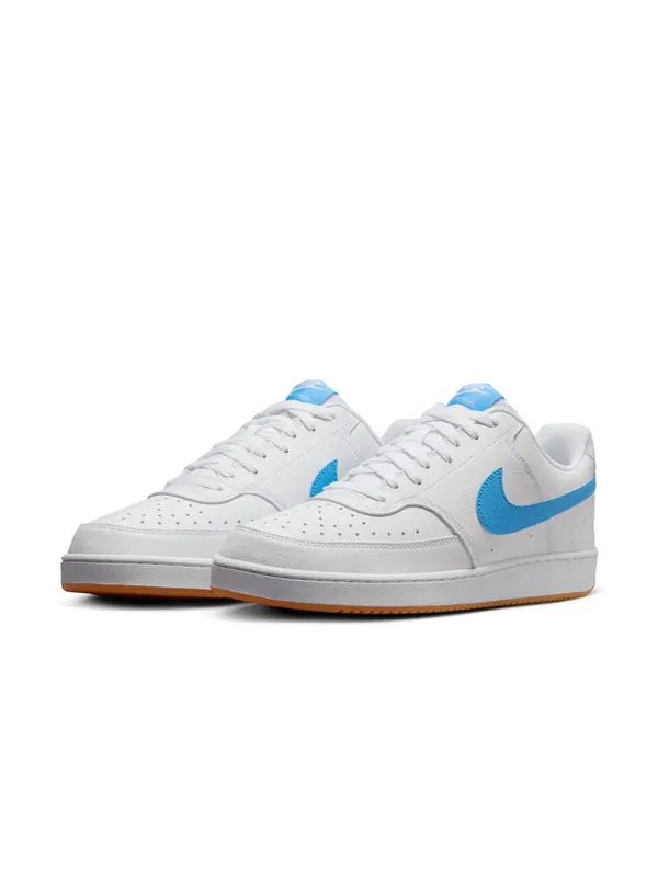 Кроссовки court vision low 'white university blue' Nike — изображение 3 из 4, белый/желтый/синий
