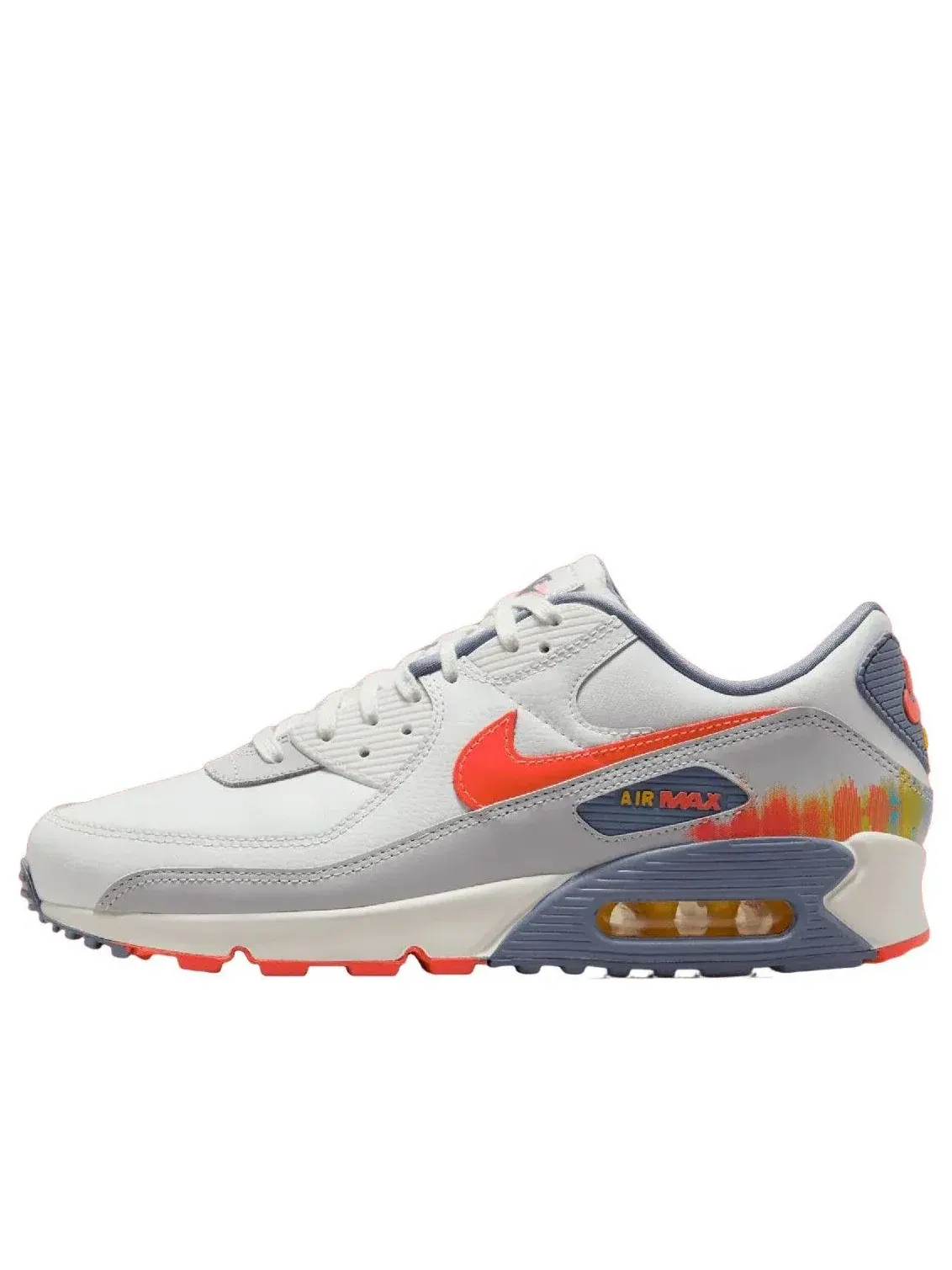 Кроссовки Nike Air Max 90 Premium 'Summit White Bright Crimson' — изображение 1 из 5, белый