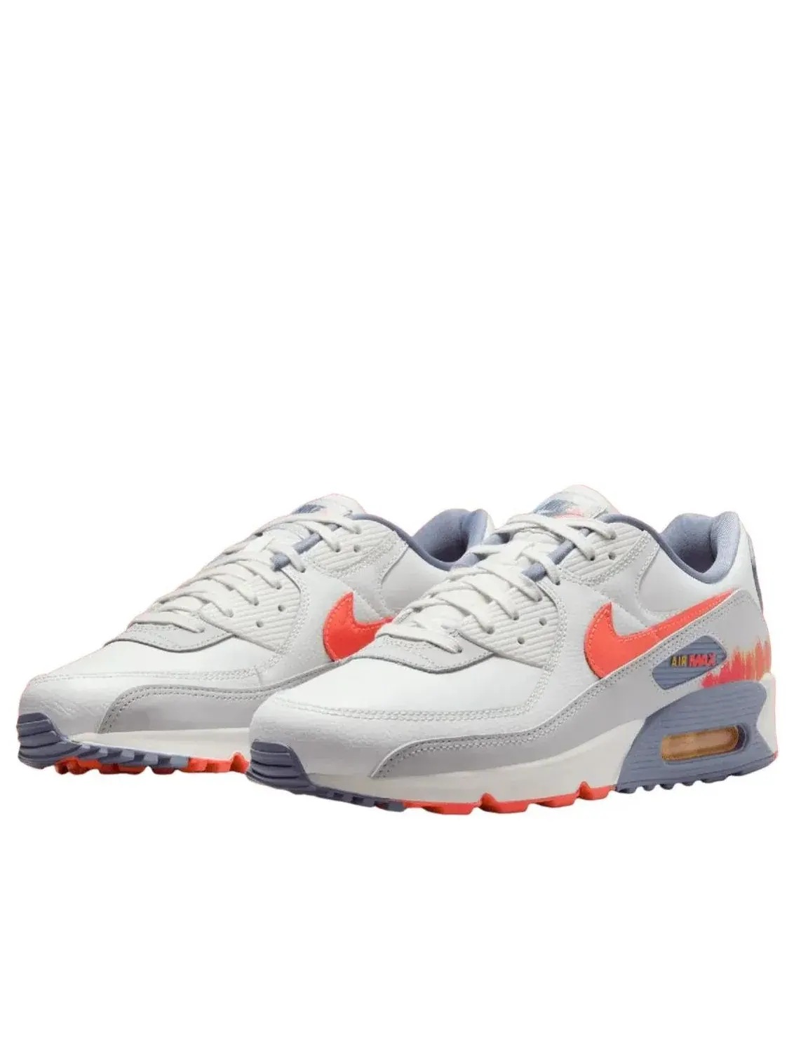 Кроссовки Nike Air Max 90 Premium 'Summit White Bright Crimson' — изображение 2 из 5, белый