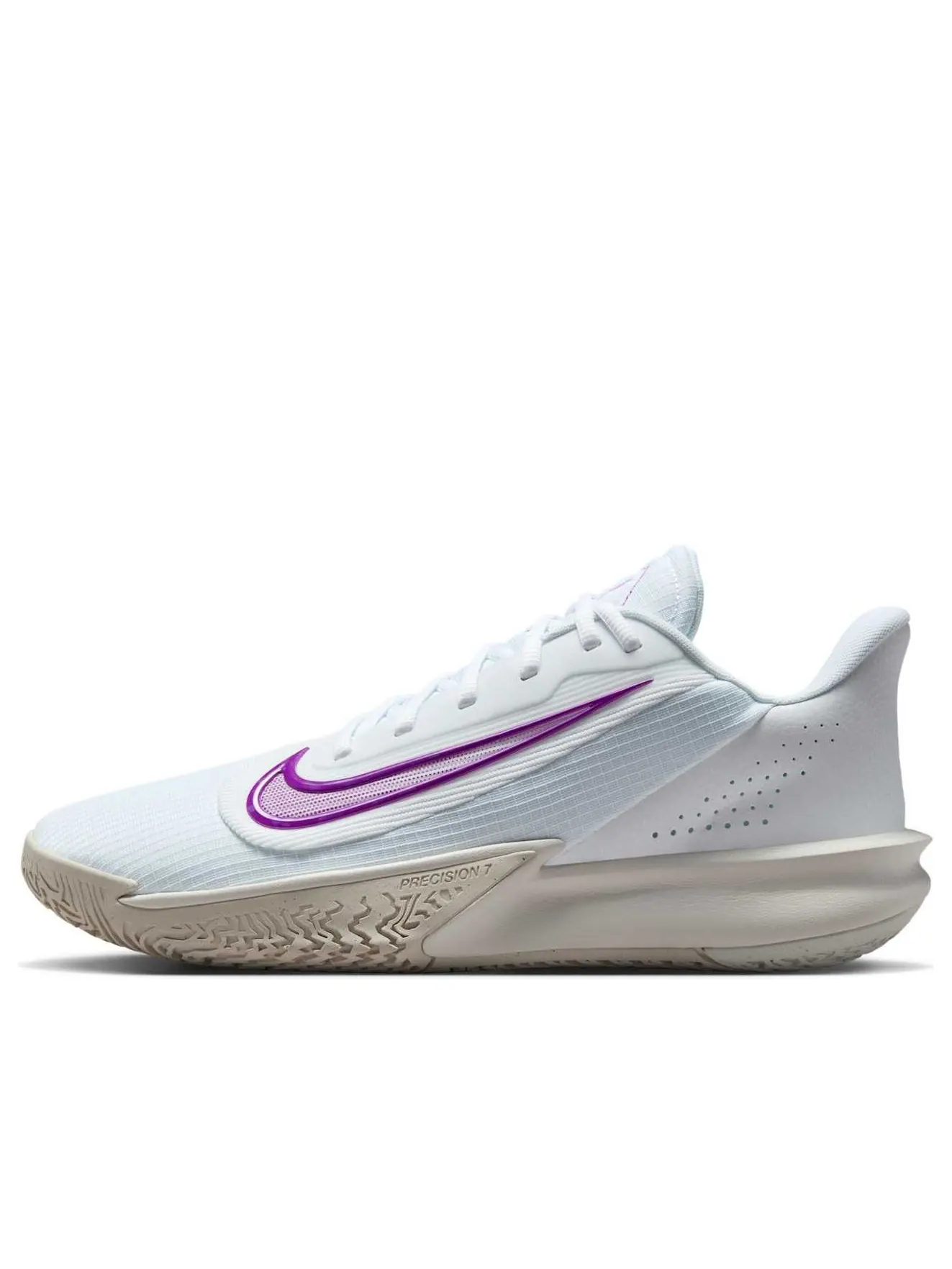 Кроссовки Nike Precision 7 'White Phantom Vivid Purple' — изображение 1 из 6, белый